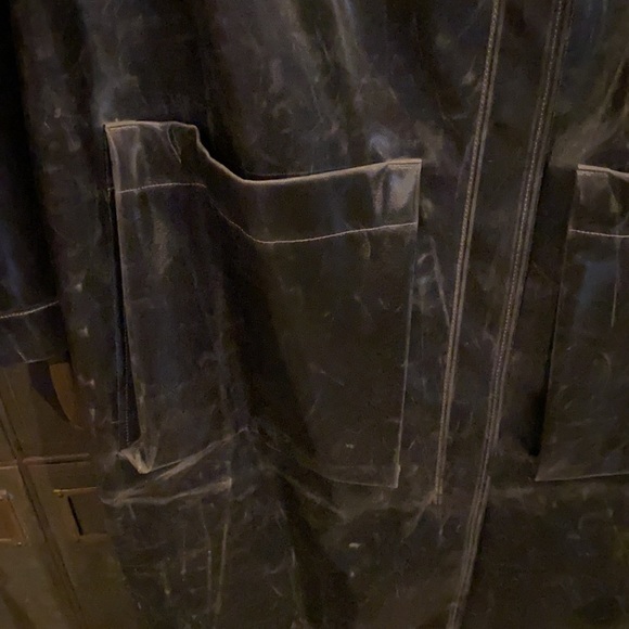 Kedziorek distressed gun metal black trench - Picture 5 of 12